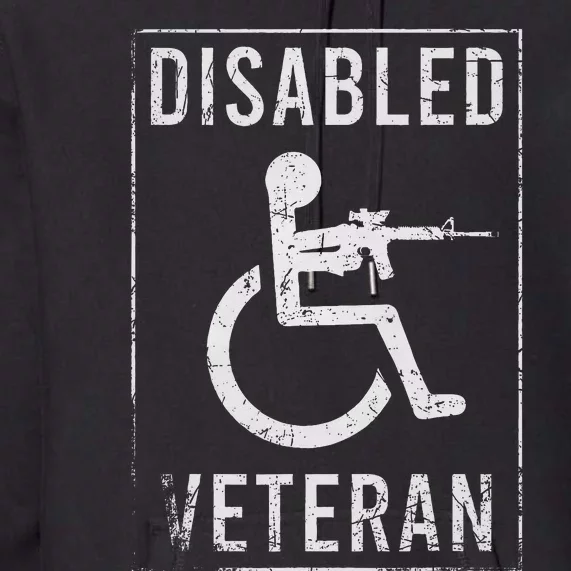 Disabled Veteran Dad Grandpa Veteran Disabled But Deadly Premium Hoodie