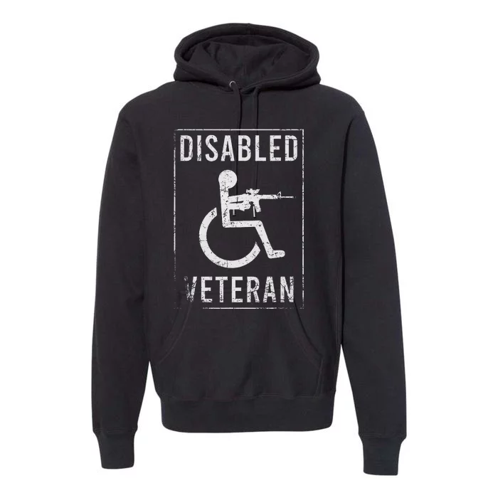 Disabled Veteran Dad Grandpa Veteran Disabled But Deadly Premium Hoodie