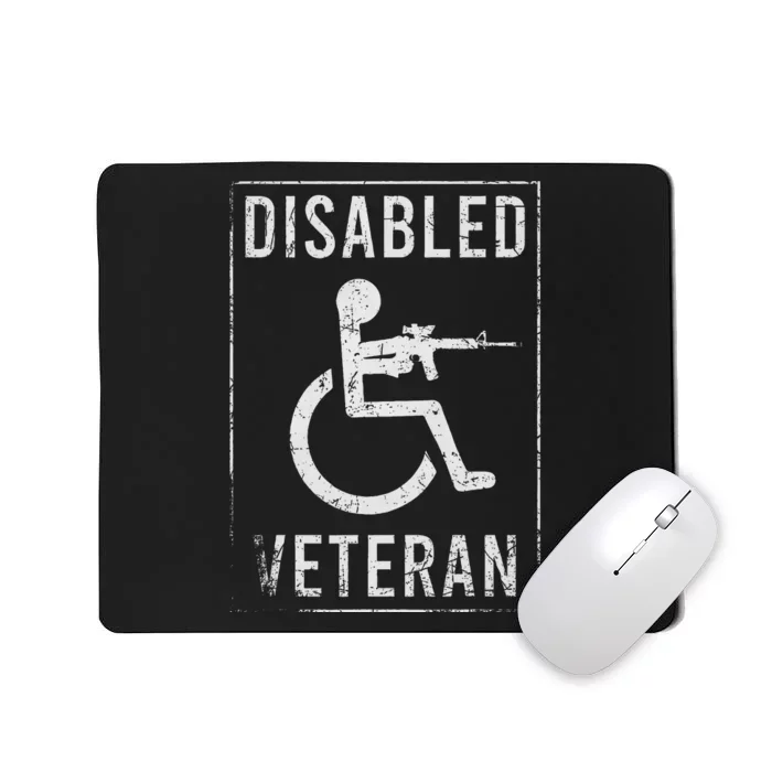 Disabled Veteran Dad Grandpa Veteran Disabled But Deadly Mousepad