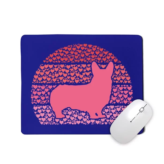 Dog Valentine's Day My Dog Is My Valentine Heart Corgi Lover Cute Gift Mousepad