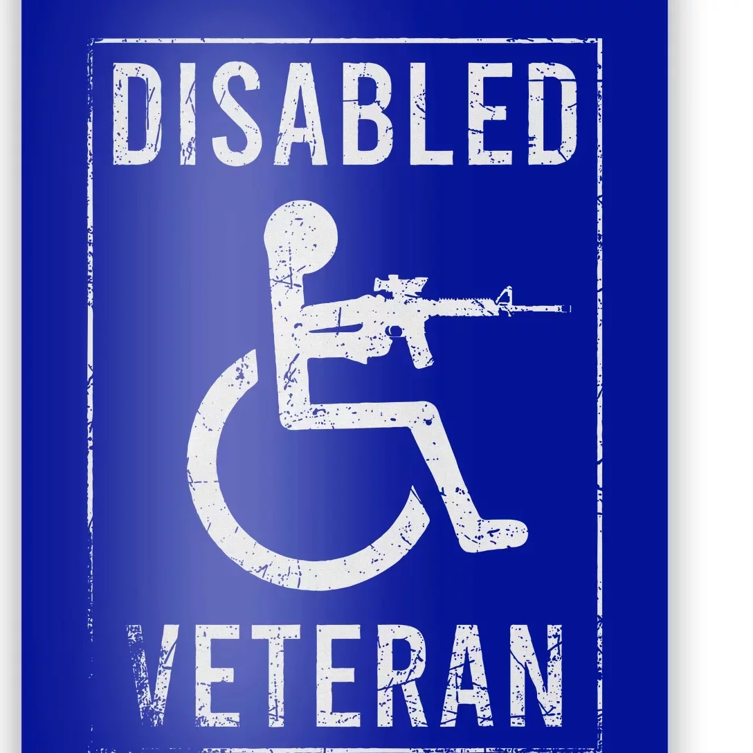 Disabled Veteran Dad Grandpa Poster