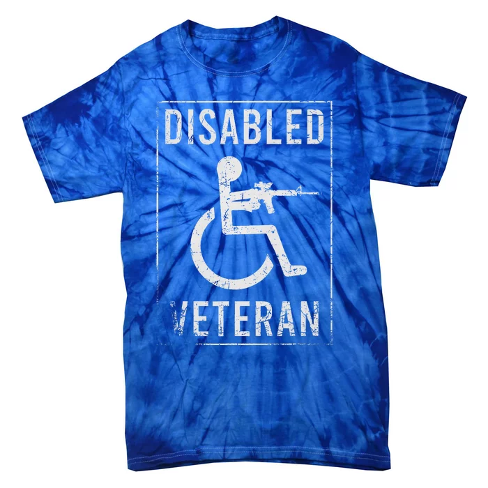 Disabled Veteran Dad Grandpa Tie-Dye T-Shirt