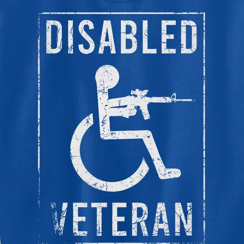 Disabled Veteran Dad Grandpa Kids Sweatshirt