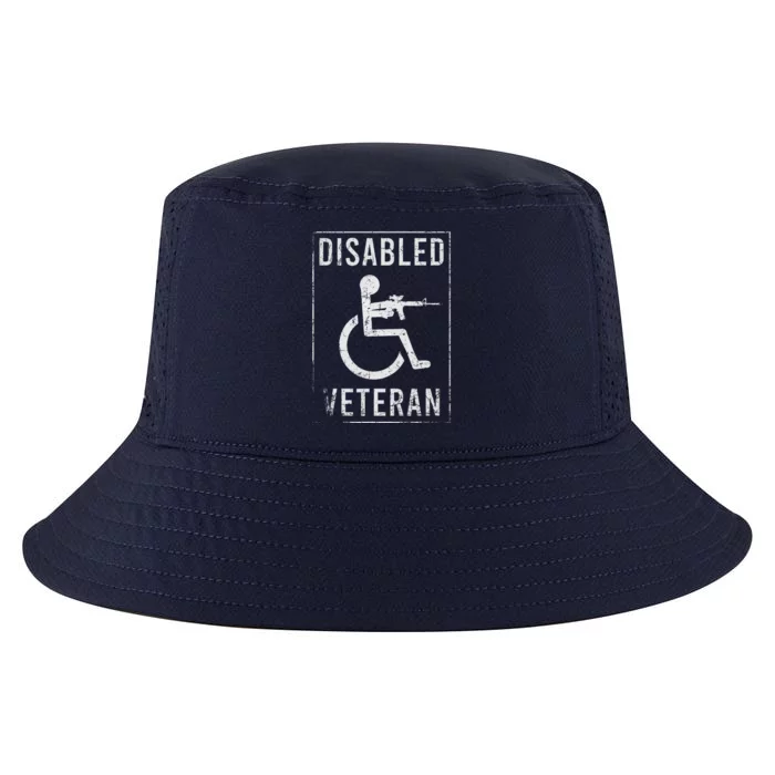 Disabled Veteran Dad Grandpa Cool Comfort Performance Bucket Hat