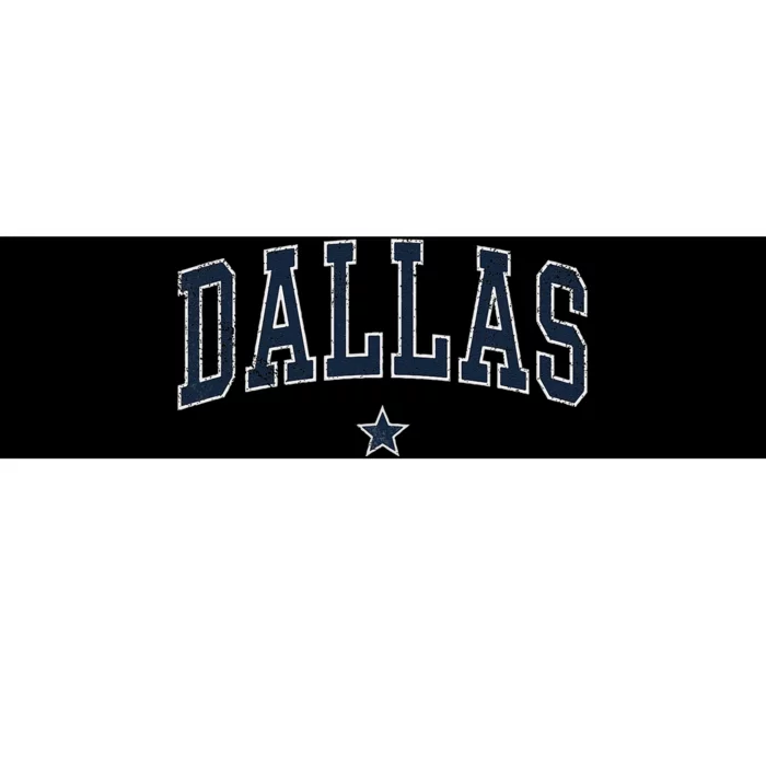 Dallas Vintage Distressed Arched Bumper Sticker