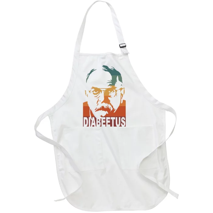 Diabeetus Vintage Full-Length Apron With Pocket