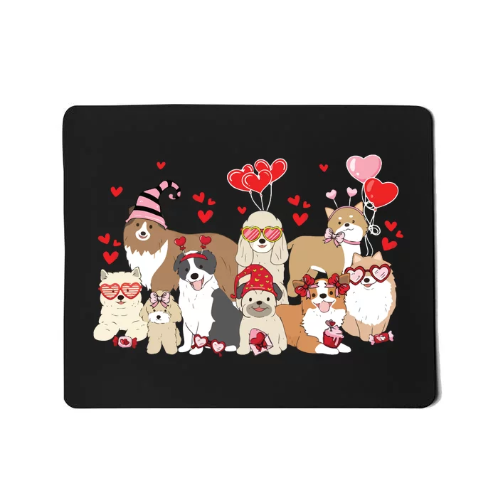 Dog Valentine Day Mousepad