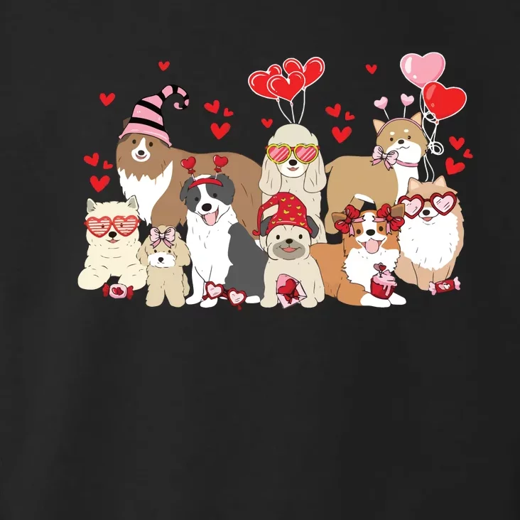 Dog Valentine Day Toddler Hoodie