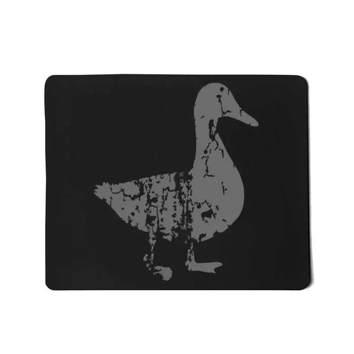 Duck Vintage Design Distressed Duck Print Mousepad