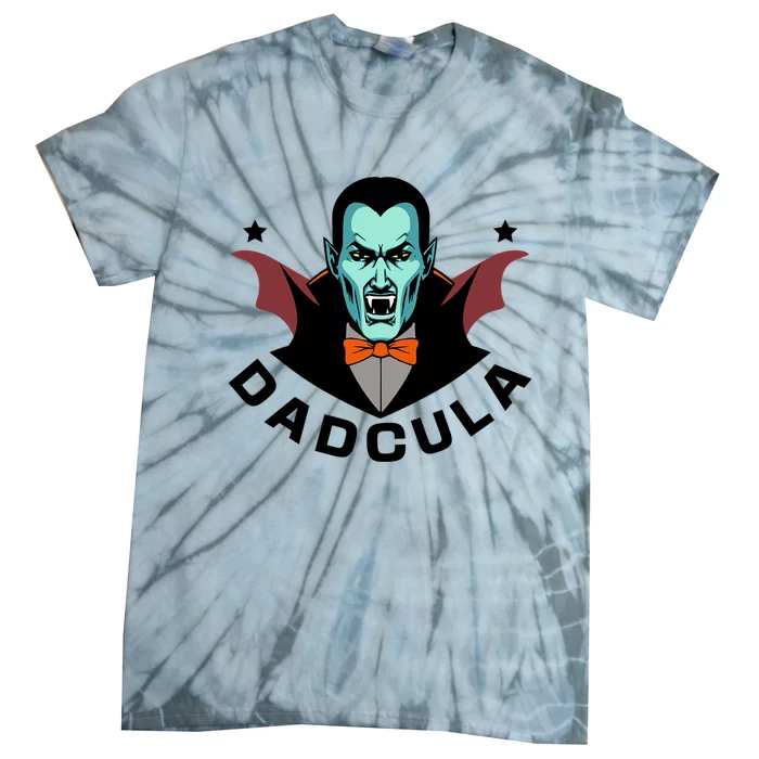 Dadcula Vampire Dad Daddy Father Halloween Gift Tie-Dye T-Shirt