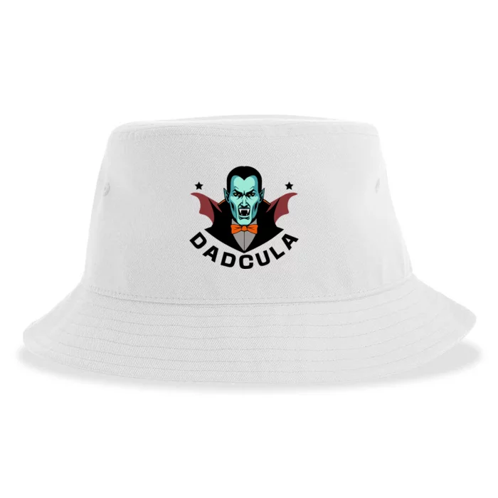 Dadcula Vampire Dad Daddy Father Halloween Gift Sustainable Bucket Hat