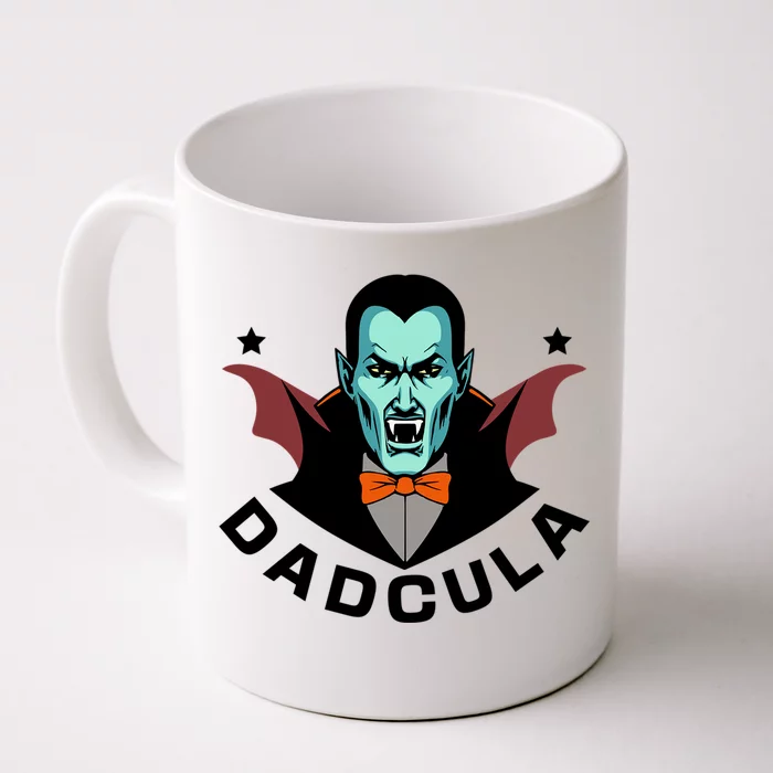 Dadcula Vampire Dad Daddy Father Halloween Gift Front & Back Coffee Mug