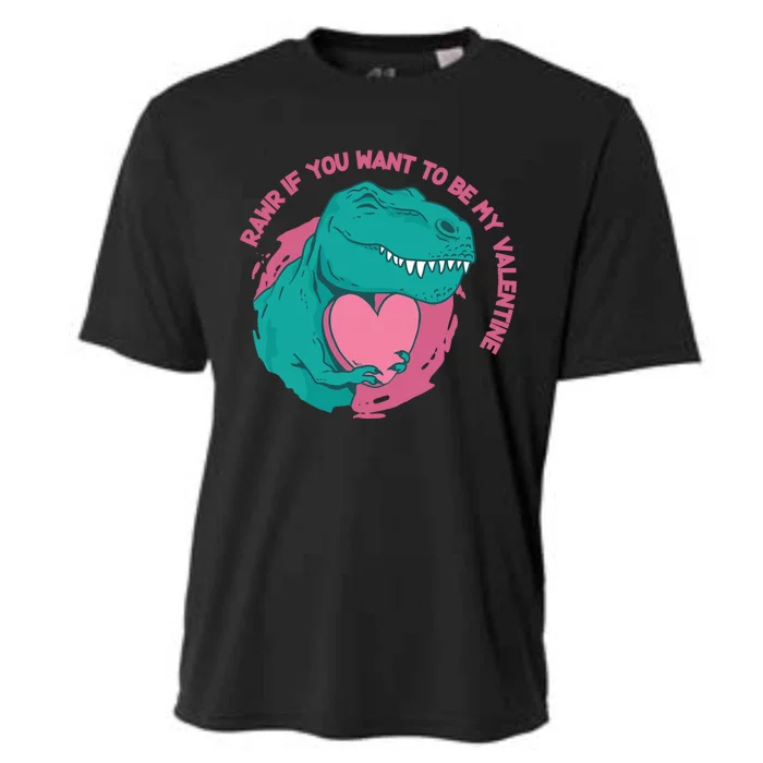 Dinosaur Valentines Day Tgiftrex Rawr Gift Cooling Performance Crew T-Shirt