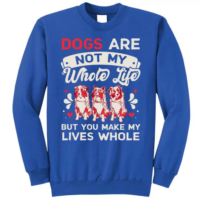 Dog Valentine Doggy Paw Valentine's Day Dog Lover Cute Gift Tall Sweatshirt