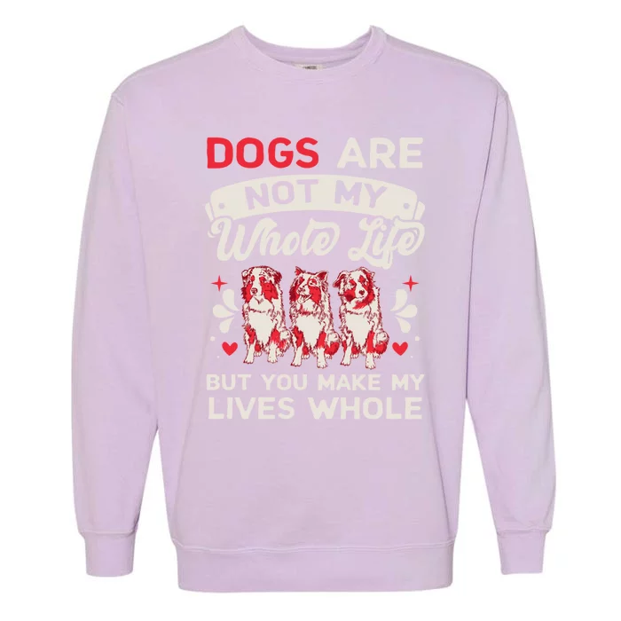 Dog Valentine Doggy Paw Valentine's Day Dog Lover Cute Gift Garment-Dyed Sweatshirt