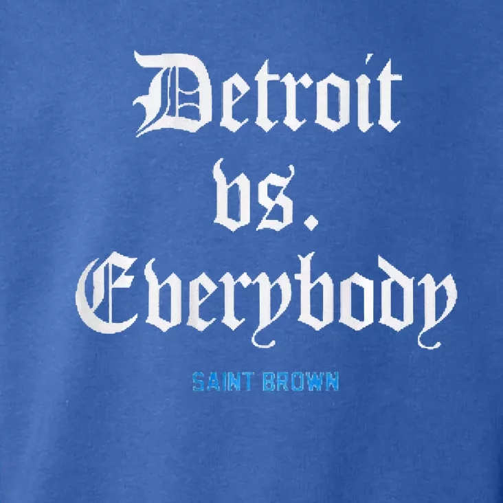 Detroit Vs Everybodyy Brown Toddler Hoodie