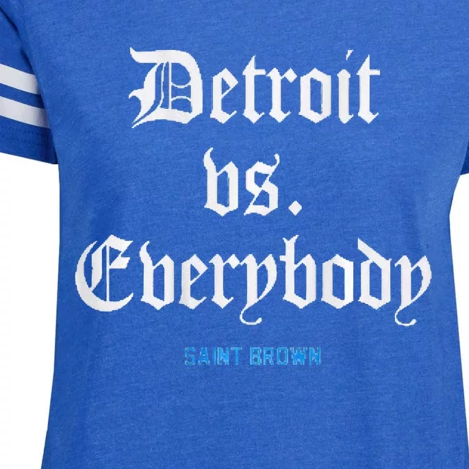 Detroit Vs Everybodyy Brown Enza Ladies Jersey Football T-Shirt