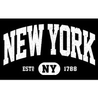 Distressed Vintage Established New York Ny Souvenir Bumper Sticker