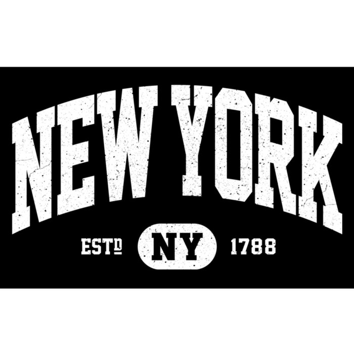 Distressed Vintage Established New York Ny Souvenir Bumper Sticker