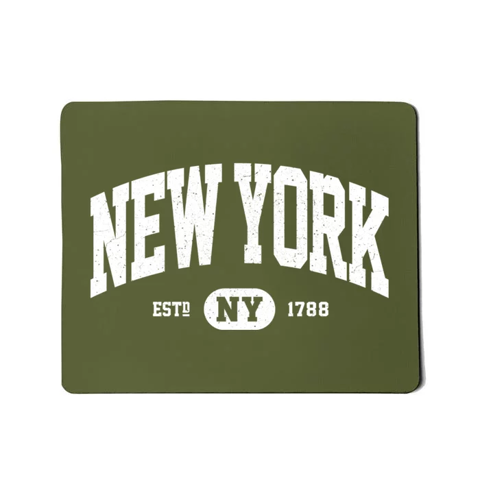 Distressed Vintage Established New York Ny Souvenir Mousepad