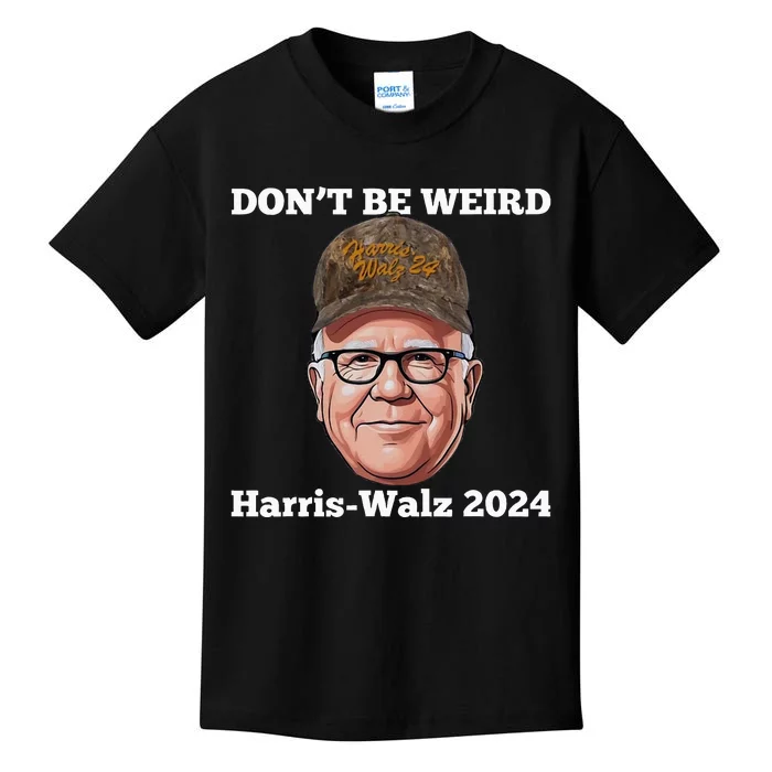 DonT Vote For Weird Guys! Kamala Harris Tim Walz 47 2024 Kids T-Shirt