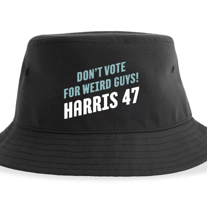 Dont Vote For Weird Guys Harris 47 Sustainable Bucket Hat