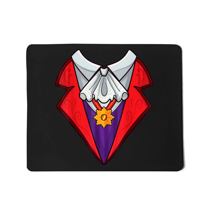 Dracula Vampire Funny Halloween Costume Cosplay Tuxedo Retro Mousepad