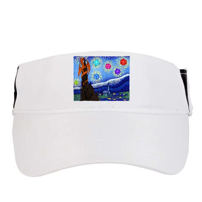 Dungeons Van Gogh Starry Night D20 Dragons Adult Drive Performance Visor