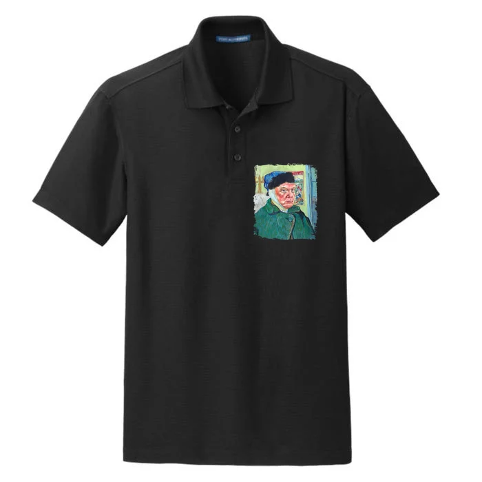 Donald Van Gogh Trump Dry Zone Grid Performance Polo