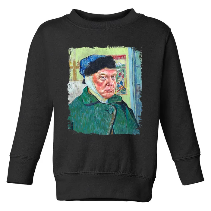 Donald Van Gogh Trump Toddler Sweatshirt