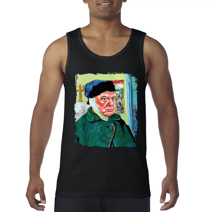 Donald Van Gogh Trump Tank Top