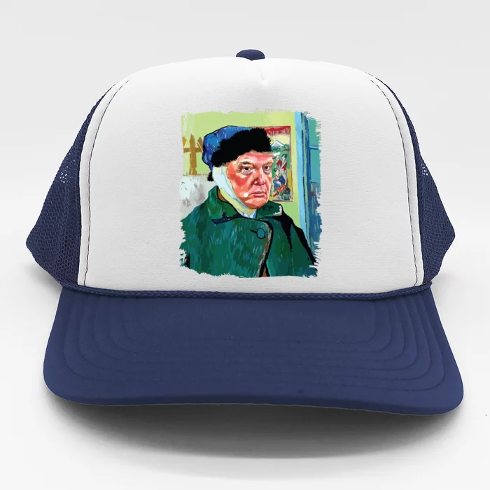 Donald Van Gogh Trump Trucker Hat