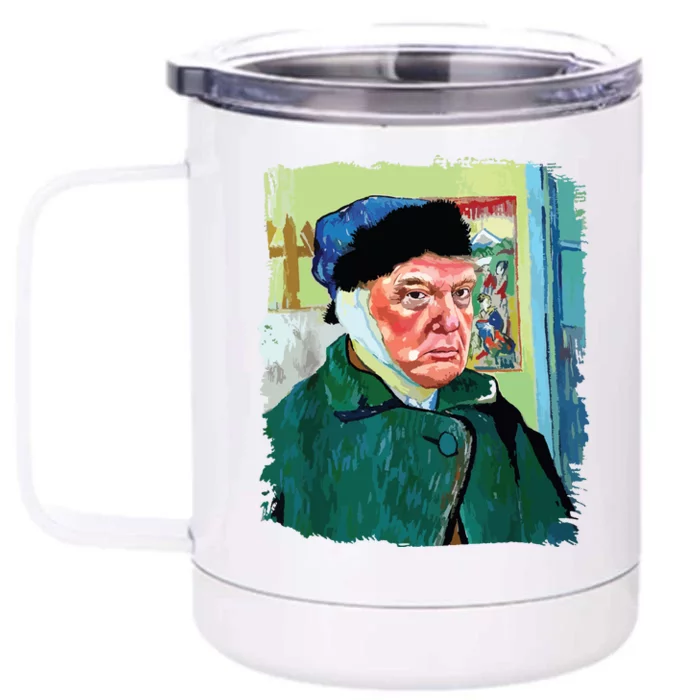 Donald Van Gogh Trump Front & Back 12oz Stainless Steel Tumbler Cup