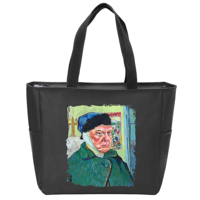 Donald Van Gogh Trump Zip Tote Bag