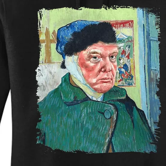 Donald Van Gogh Trump Women's Pullover Hoodie