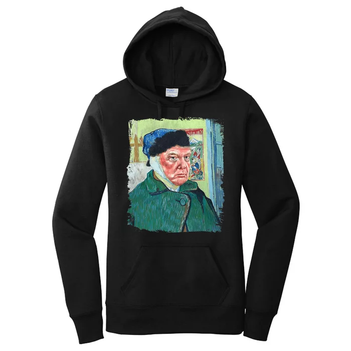 Donald Van Gogh Trump Women's Pullover Hoodie