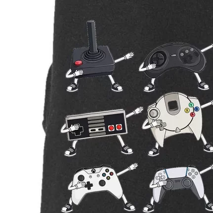 Dabbing Video Game Controllers Funny Gamer Dab Doggie 3-End Fleece Hoodie