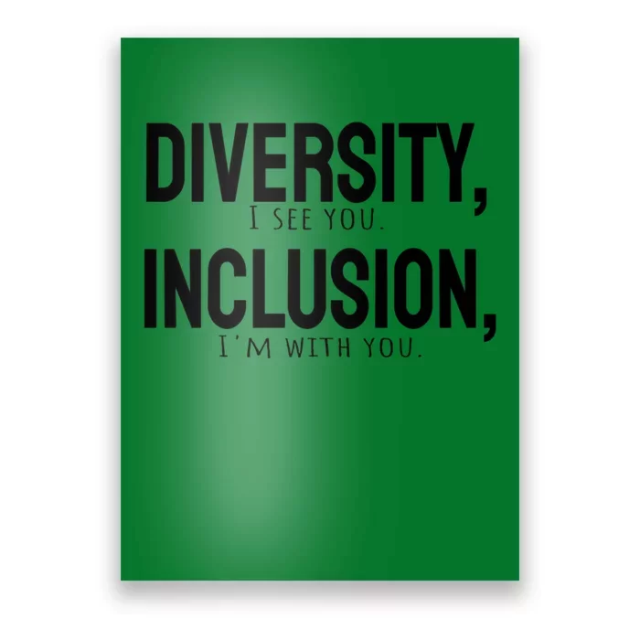 Diversity Vs Inclusion Poster