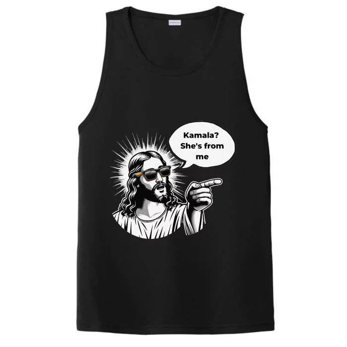 Divine Vote Jesus & Kamala Performance Tank