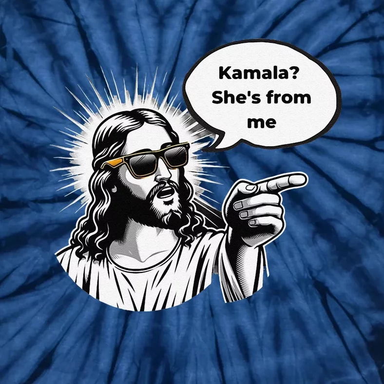 Divine Vote Jesus & Kamala Tie-Dye T-Shirt