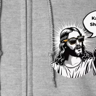 Divine Vote Jesus & Kamala Full Zip Hoodie