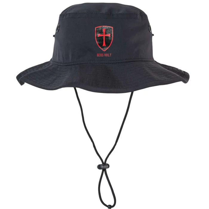 Deus Vult Knight Templar Cross Templar Vintage Medieval Legacy Cool Fit Booney Bucket Hat