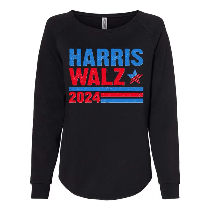 Distressed Vote Kamala Harris Tim Walz 2024 Election Womens California Wash Sweatshirt