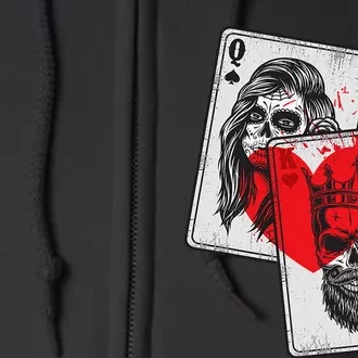 Darth Vader King of Spades Playing Card Funny Full Zip Hoodie