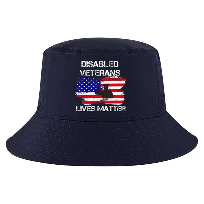 Disabled Veteran Lives Matter American Us Flag Military Cool Comfort Performance Bucket Hat