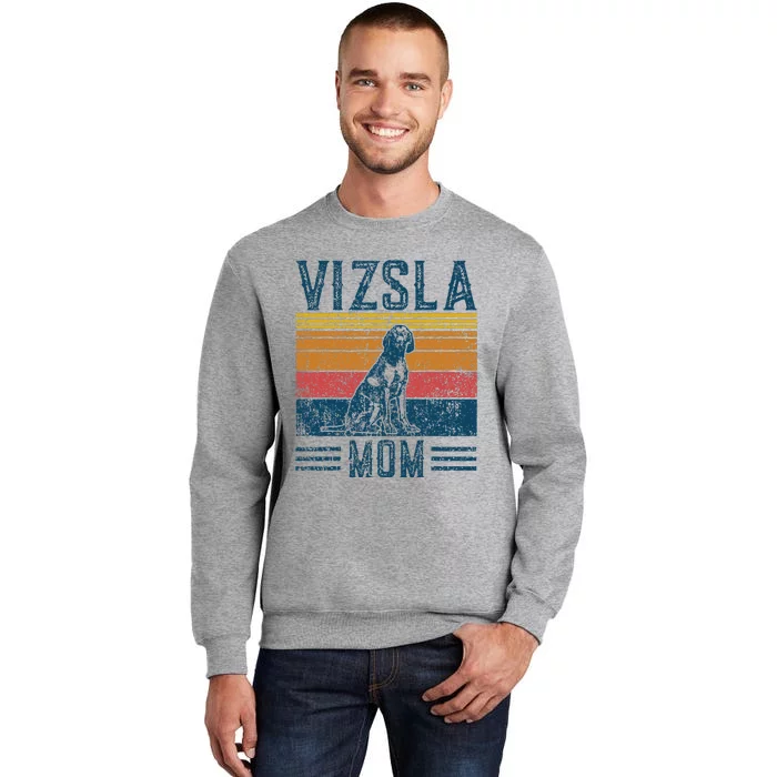 Dog Vizsla Mom Vintage Vizsla Mom Tall Sweatshirt