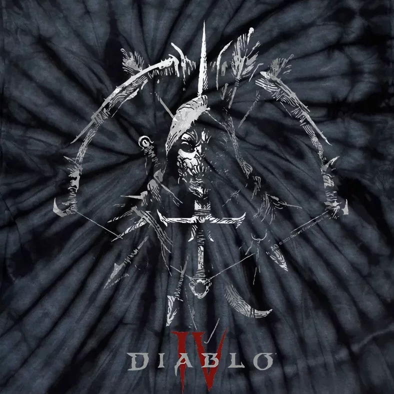 Diablo Vi Masked Rogue Icon Bow & Sword Tie-Dye T-Shirt