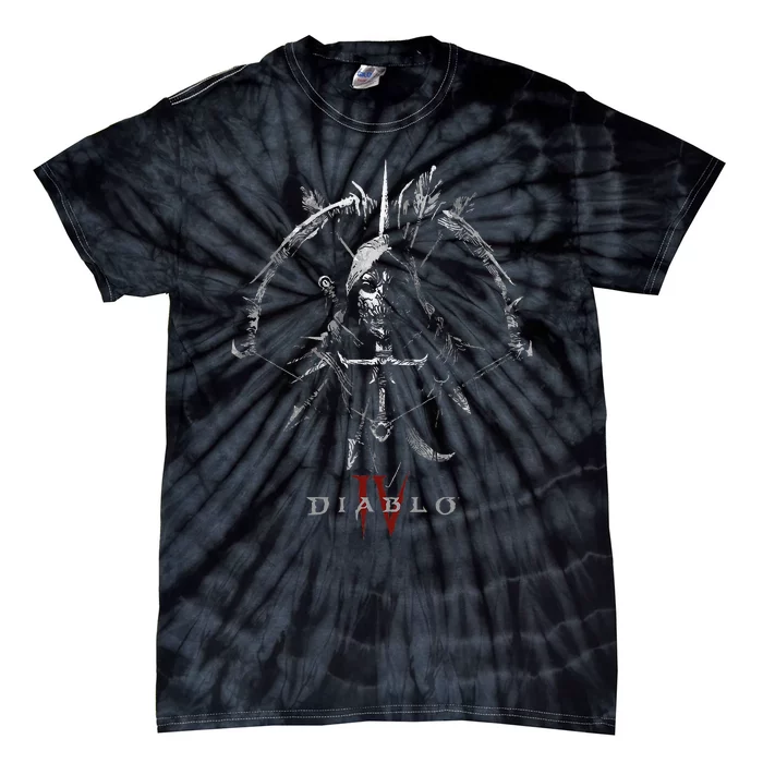 Diablo Vi Masked Rogue Icon Bow & Sword Tie-Dye T-Shirt