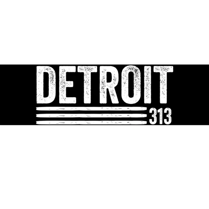 Detroit Vintage Men's Detroit 313 Apparel Gift Bumper Sticker