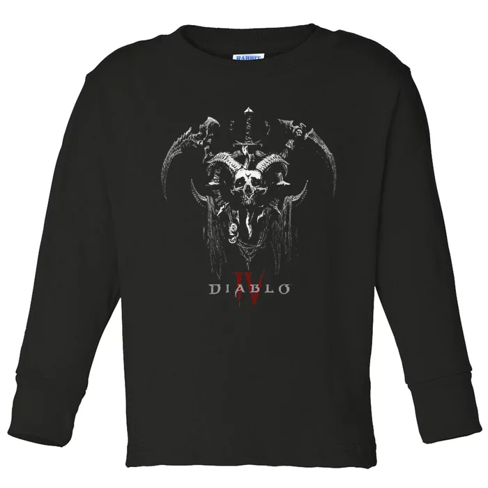 Diablo Vi Necromancer Icon Twohanded Scythes Toddler Long Sleeve Shirt